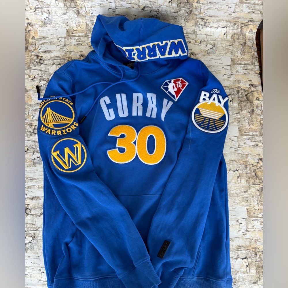 Steph Curry Golden State Warriors Hoodie with patches